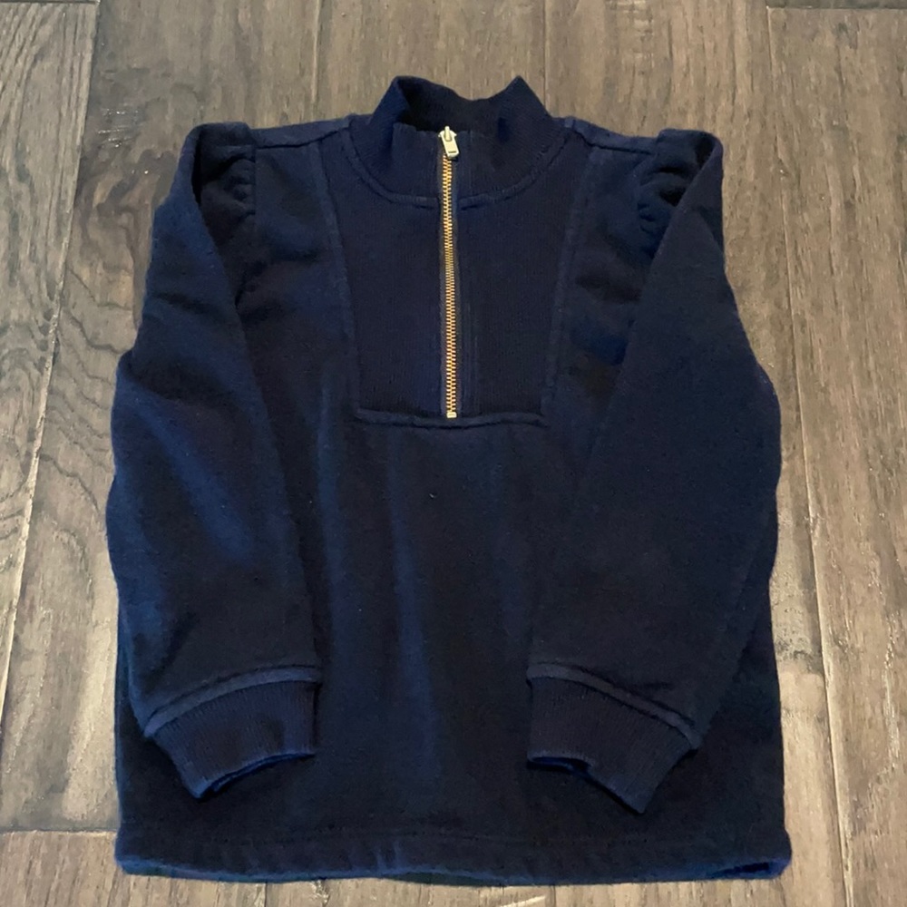 Janie & Jack Zip-up Sweatshirt Navy Blue